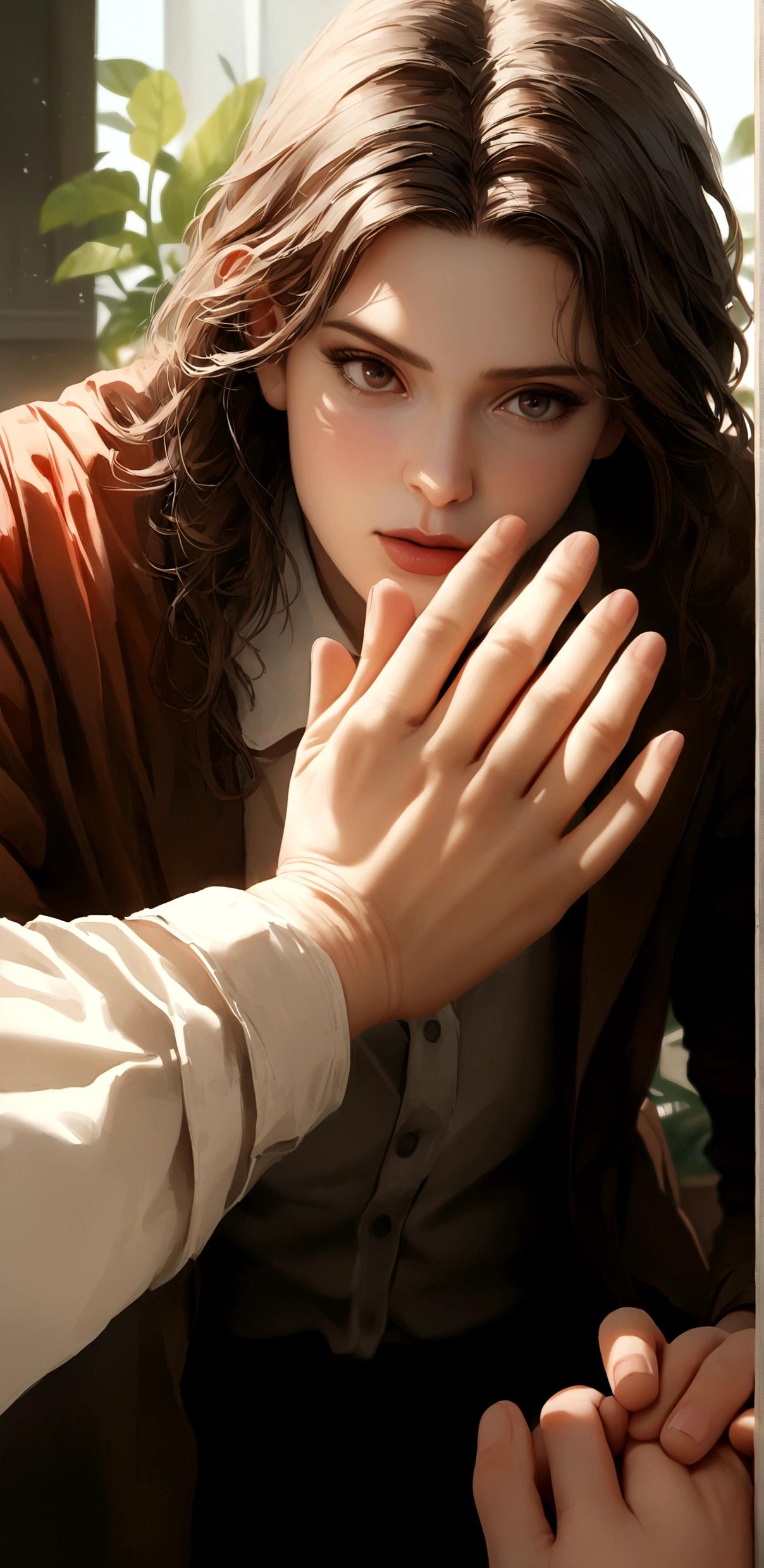 If someone stops you by interrupting, calmly raise your hand and say, "One second, I'm finishing". This allows you to regain control,hyperrealistic,cinematic,8k
