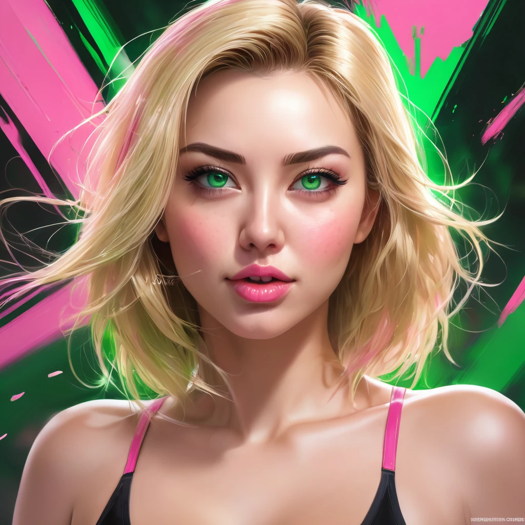 Oral rape of the woman blonde hair green eyes and pink batm and a black top, realistic art style, RossDraws portrait, Artgerm portrait, Anime realistic artstyle, 4K realistic digital art, 4K realistic digital art, 8K Artgerm Bokeh, DeviantArt Artstation CGScosiety, ArtGerm extremely detailed, made with anime painter studio, RossDraw digital painting, (cum on face:1.3), (cum on black top: 1.3)