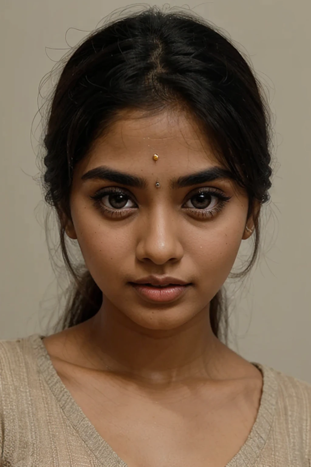 indian girl only face 26-year-old beautiful big eyes beautiful big eyes with straight eye brows and upward end for eyes