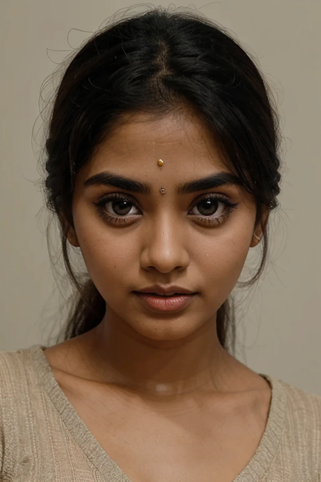 indian girl only face 26-year-old beautiful big eyes beautiful big eyes with straight eye brows and upward end for eyes