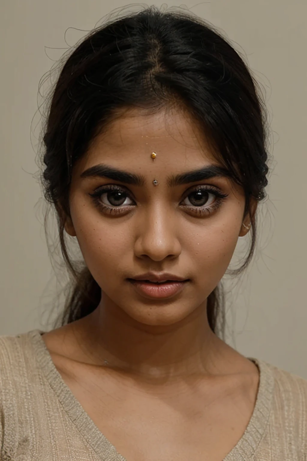 indian girl only face 26-year-old beautiful big eyes beautiful big eyes with straight eye brows and upward end for eyes