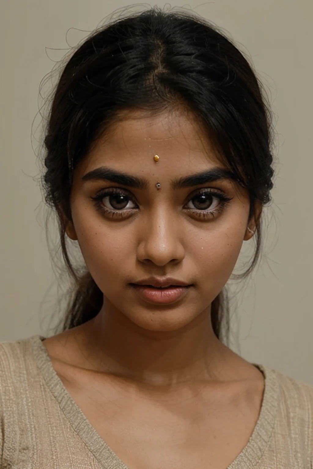 indian girl only face 26-year-old beautiful big eyes beautiful big eyes with straight eye brows and upward end for eyes