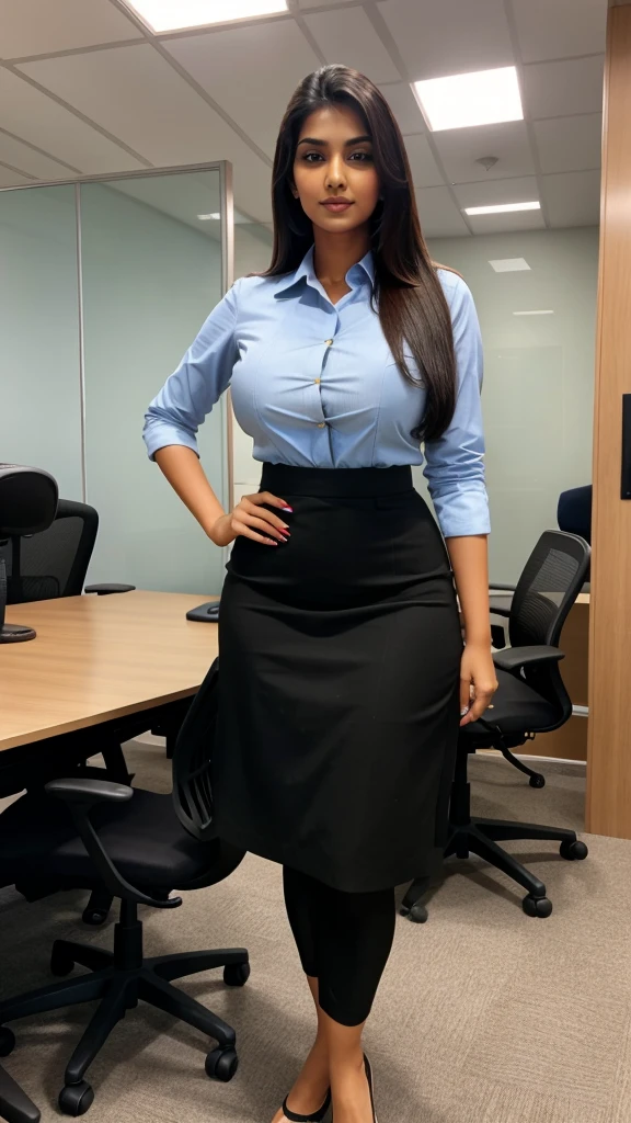 6 feet tall big breasted beautiful indian girl in office