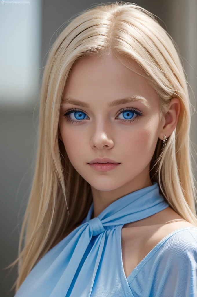 The brightest blue-eyed blonde in the world