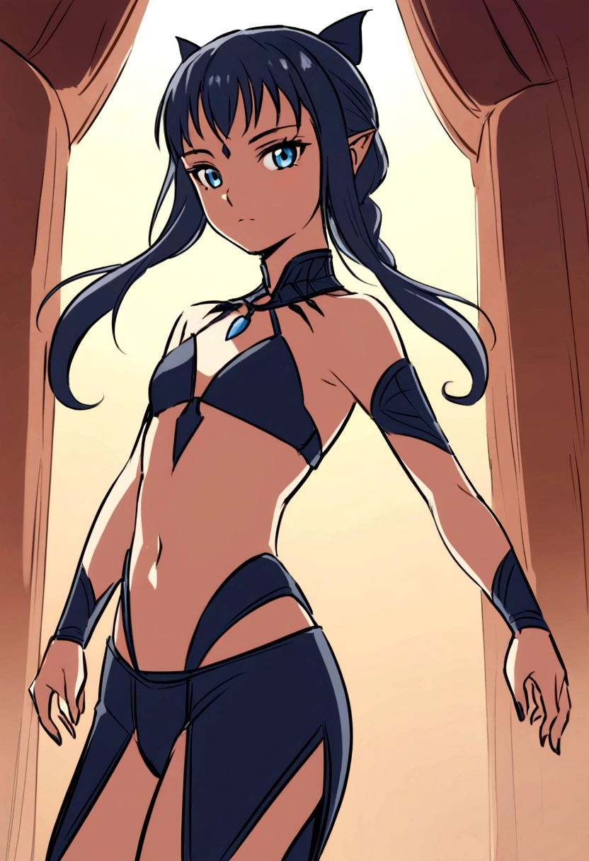 Na'vi girl, medium length braided hair from the Omaticaya clan