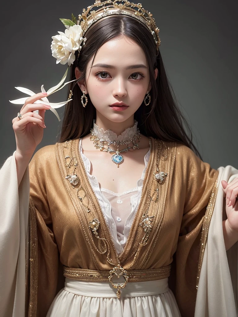 (Highest quality), (masterpiece), highly detailed, I'm having raw sex with a young girl, Riho Yoshioka, who is lying on her back on the bed and wearing a see-through white swimsuit., body, whole body, Eyes that are evenly shaped, Big eyes, Droopy eyes, A dreamy look, Seductive pose, very very short hair, Almost flat breasts, she does shy smile, she is blushing, She has a full head of pubic hair, Beautiful Vagina, I am having sex with her, get creampied, She is gasping with her mouth open, A simple background with just a sheet,