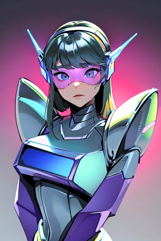 empty eyes,Robotized woman,robot transformation 
