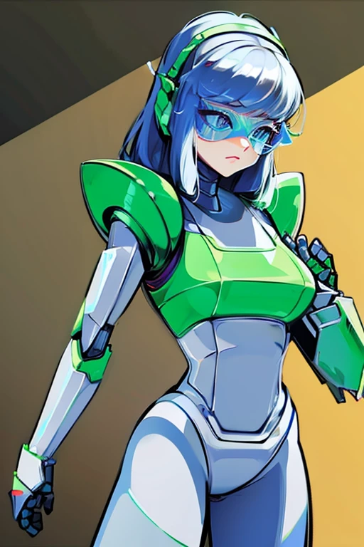 Gardevoir,obra maestra,mejor calidad,estilo de arte del whisperfoot,robot maquina,metalico,shiny skin,metallic, mechanical,pokemon,1woman, nsfw,small boobs,cute pose,cheerful, smile,robot,metal, living machine,metal face,
