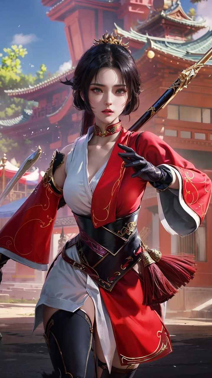 a close up of a woman with a purple and black costume, shadowbringers cinematic, 4 k detail fantasy, a beautiful fantasy empress, game cg, xianxia fantasy, xianxia hero, 2. 5 d cgi anime fantasy artwork, cinematic goddess close shot, ruan jia and artgerm, wow 4 k detail fantasy, hyperdetailed fantasy character