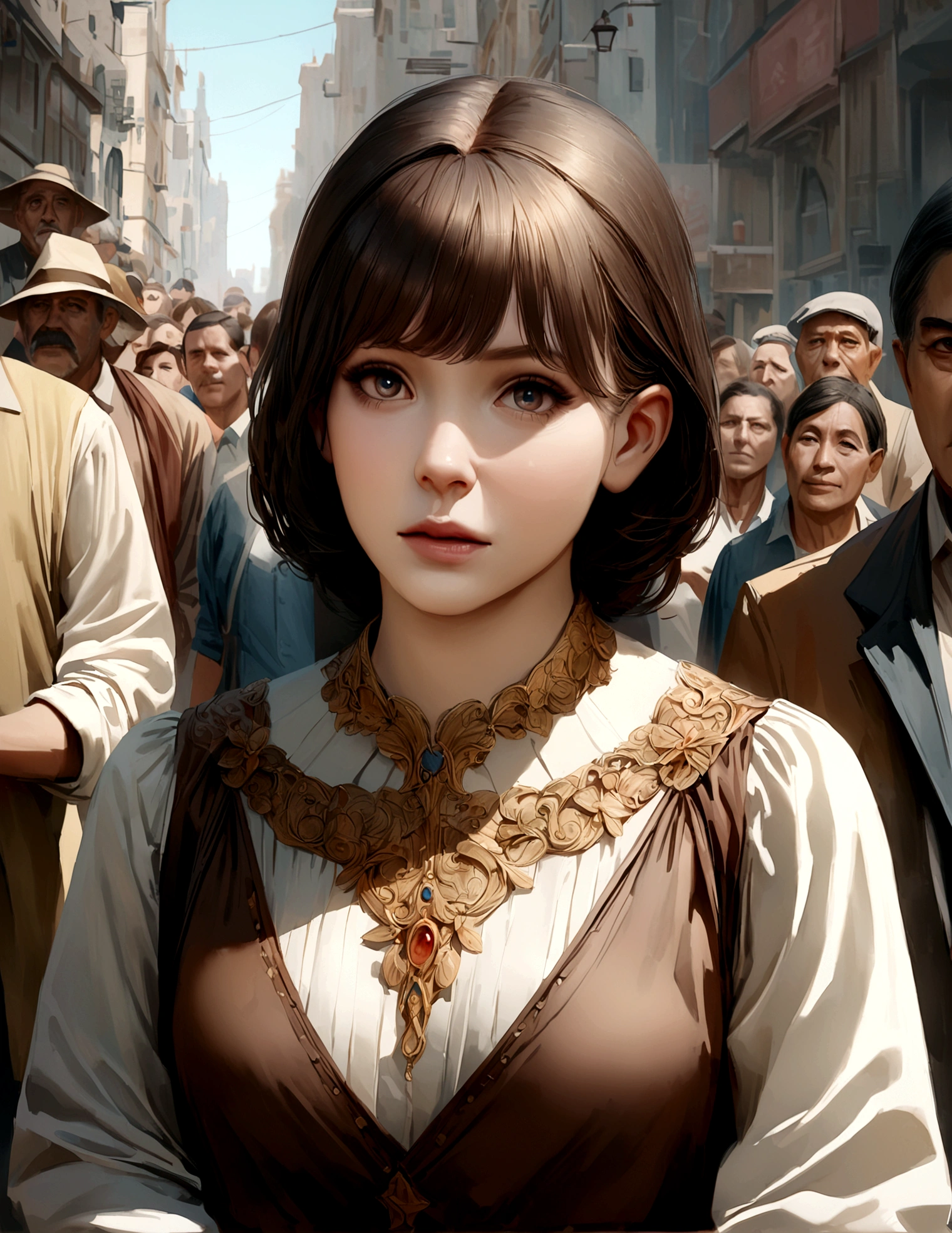 When speaking in public, pause slightly before saying something important. This gathers everyone's attention and increases the importance of what you are saying. Hyperrealistic,cinematic, 8k