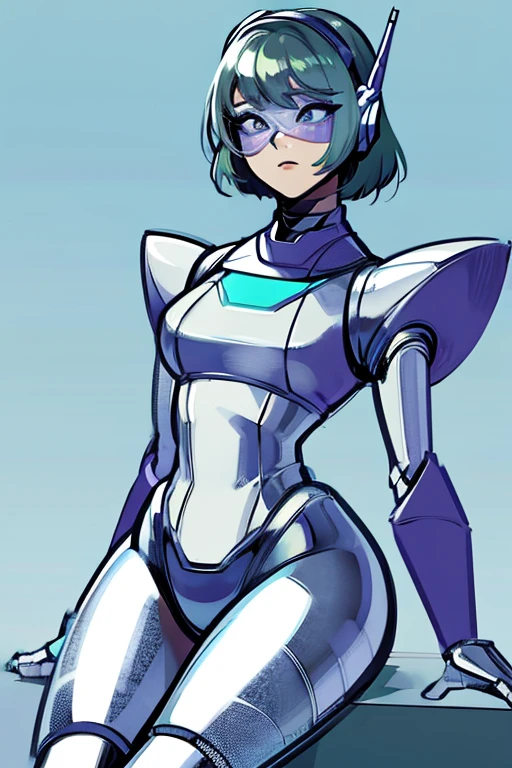 empty eyes,Robotized woman,robot transformation