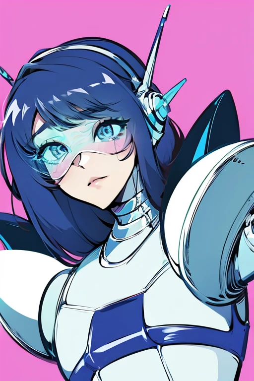 empty eyes,Robotized woman,robot transformation 