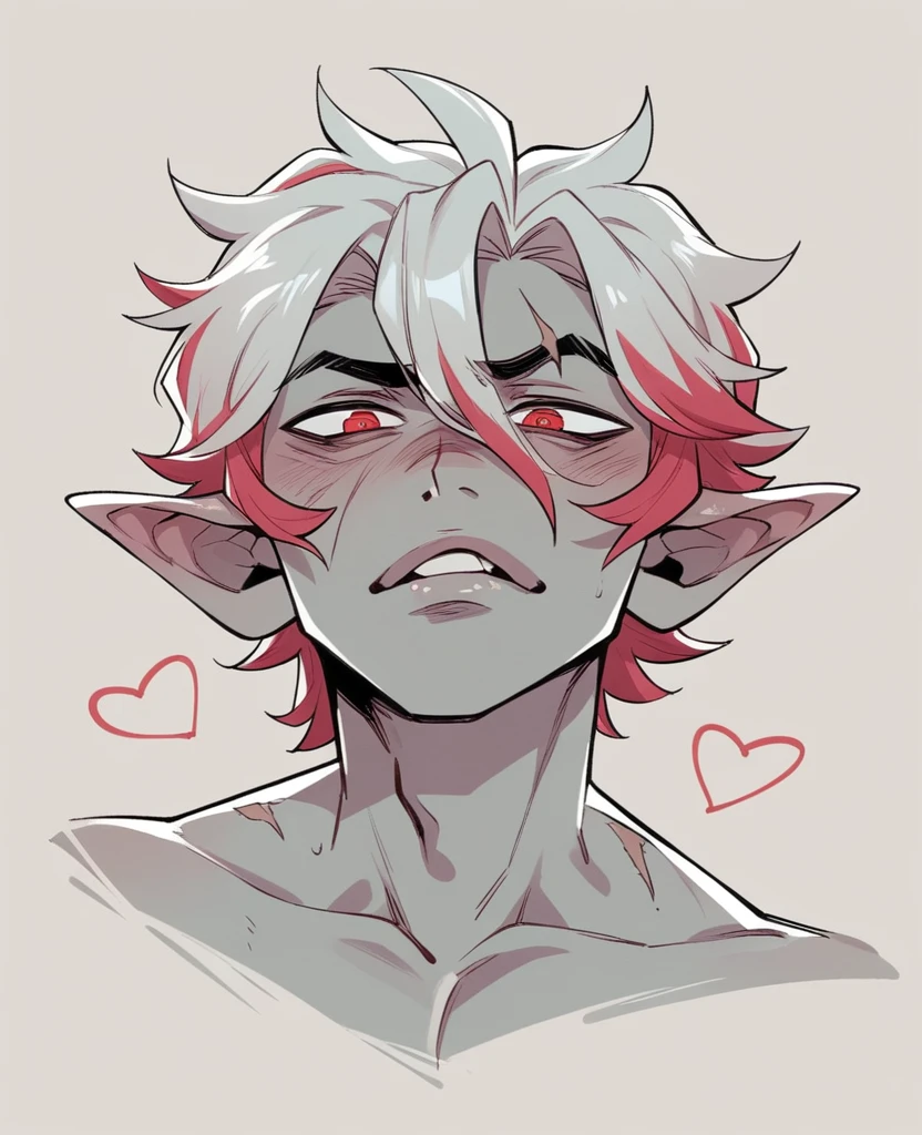 Demon Prince Has a thin scar running across his left cheek., as a reminder of a past battle. Eye color: deep and penetrating, of a crimson red color that seems to glow in the dark. Hair color: jet black, long and loose, with silver highlights that reflect light. face type: Angular and marked, with high cheekbones and a strong jaw. Lip type: Slim and well defined. cupid&#39;s bow: Does not have. He is handsome: Its beauty is supernatural and magnetic, but not conventionally human. nose: Straight and well formed. SMILE: Enigmatic and calculating, more than kind. Physical build: He has an athletic and well-proportioned build., not particularly robust but agile and elegant.
