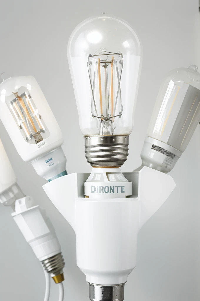a close up of a light bulb surrounded by a group of other light bulbs, light bulbs, light bulb, lighting branca quente, many light sources, some bulb lights, flickering fluorescent lights, light bulb, dim fluorescent lighting, enlightening, the idea, an upright light bulb, on a gray background, lighting, lights, white lighting, glowing white accent lighting
