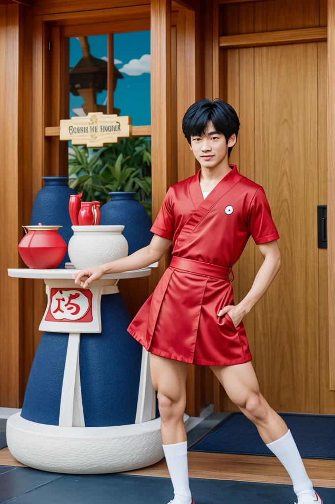 Create a ranma saotome of the 1st range/2 in Disney style
