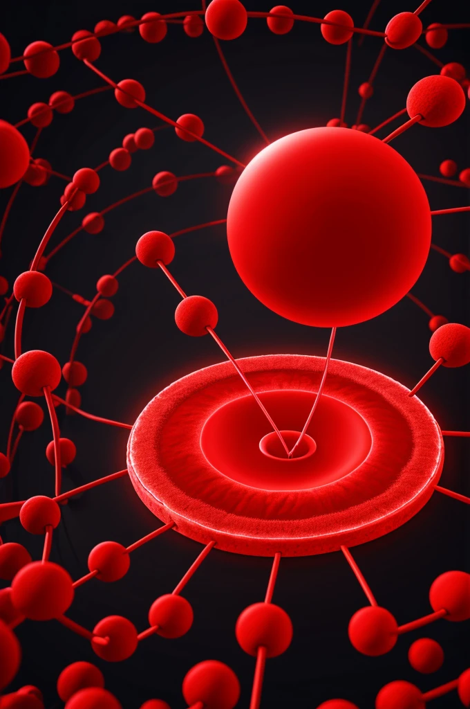 digital drawing of erythrocyte membrane with names and explained