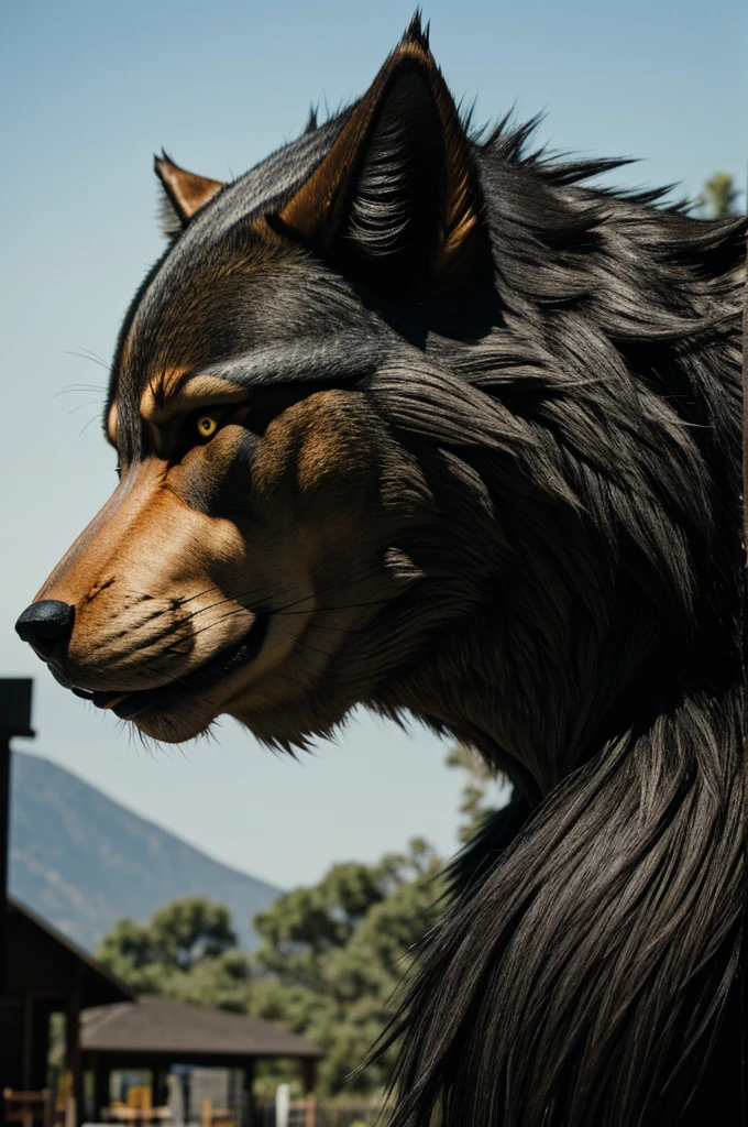 Big bad wolf side view