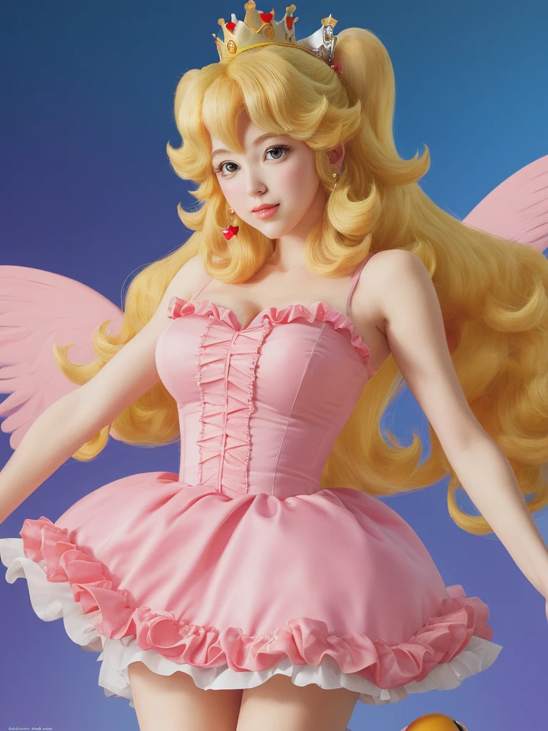 Princess peach spread eagle