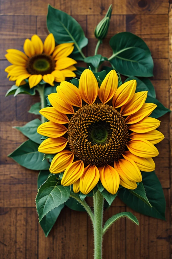 fabric sunflower