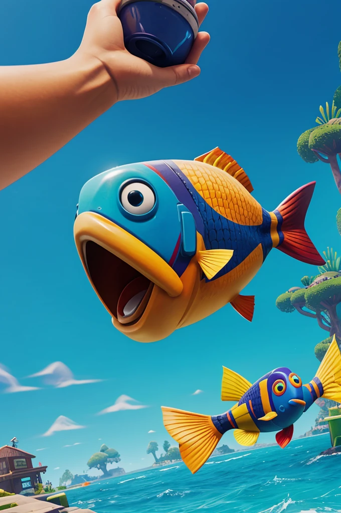 Create the fishstick fortnite character