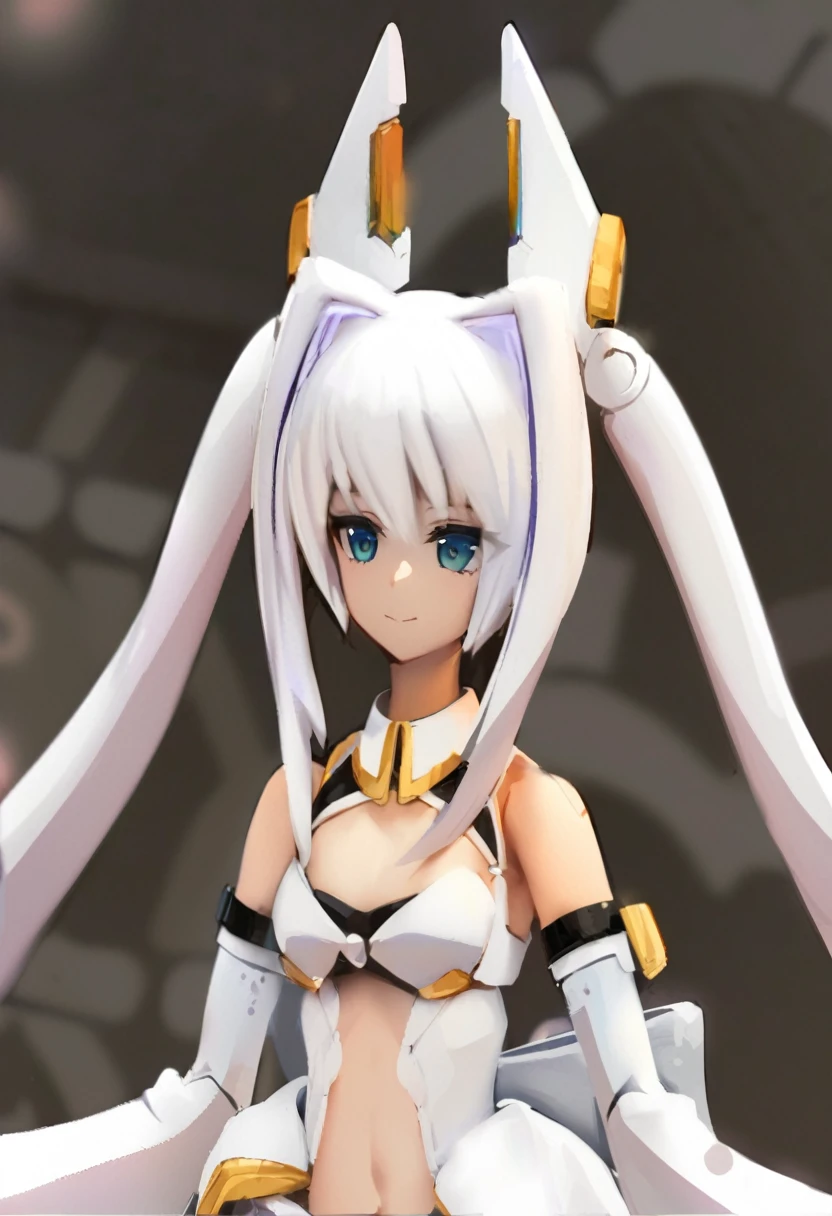 (((Masterpiece))), (((Beautiful Light))), Anime Girl, 1girl, Young, Short Height, Flat Chest, Solo, Wings, Long Hair, Dress, Blue Eyes, White Dress, Priestess Dress, Cape, White Hair, White Pantyhose, Feather Wings, Watching People, Very Long Hair, White Wings, Bangs, Gradient Hair