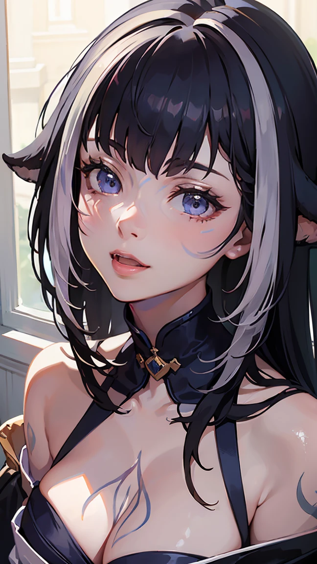 (masterpiece, best quality, perfect face, (beautiful and aesthetic:1.2), extremely detailed, highest detailed face), 1girl, solo, Shylily, detailed face, detailed eyes, tail, masterpiece, best quality trending on artstation, (high quality, hyperrealistic, CG, unity, 4k),