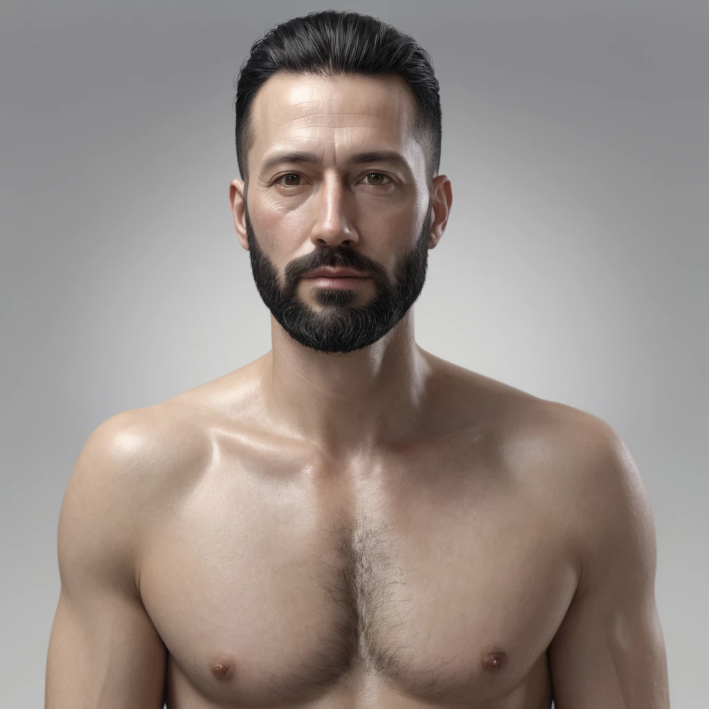 Hyperrealistic man around 35