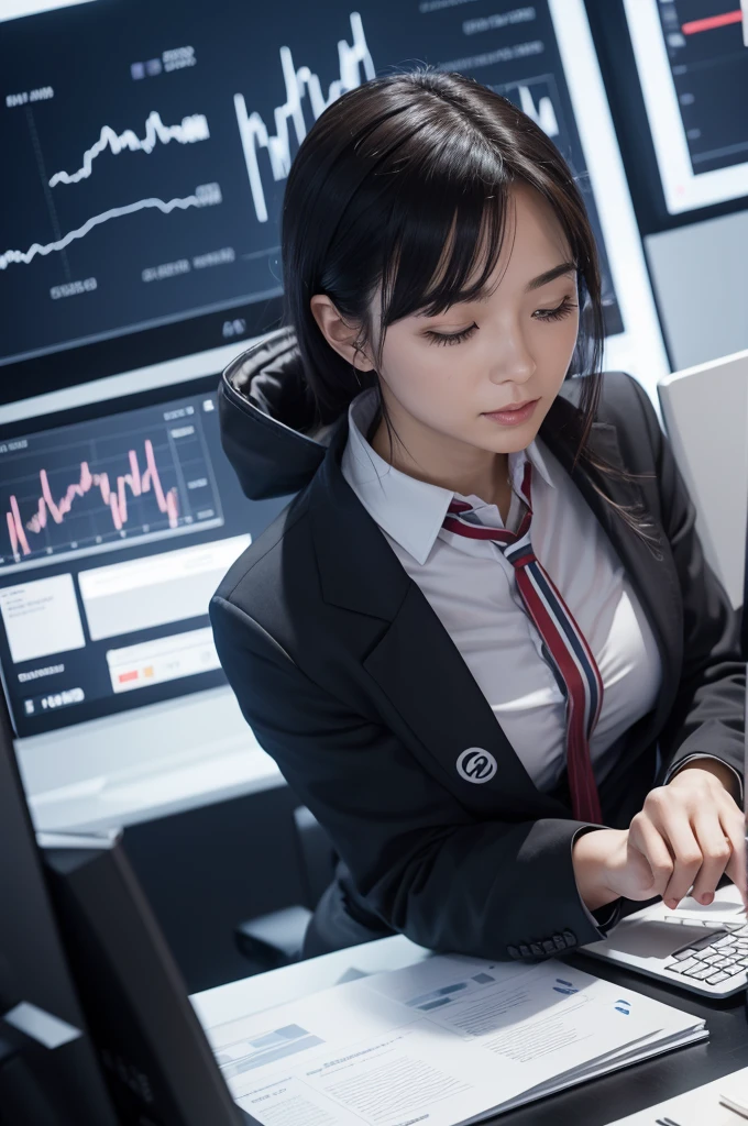 Create a symbol that combines the acronym alpha with financial market