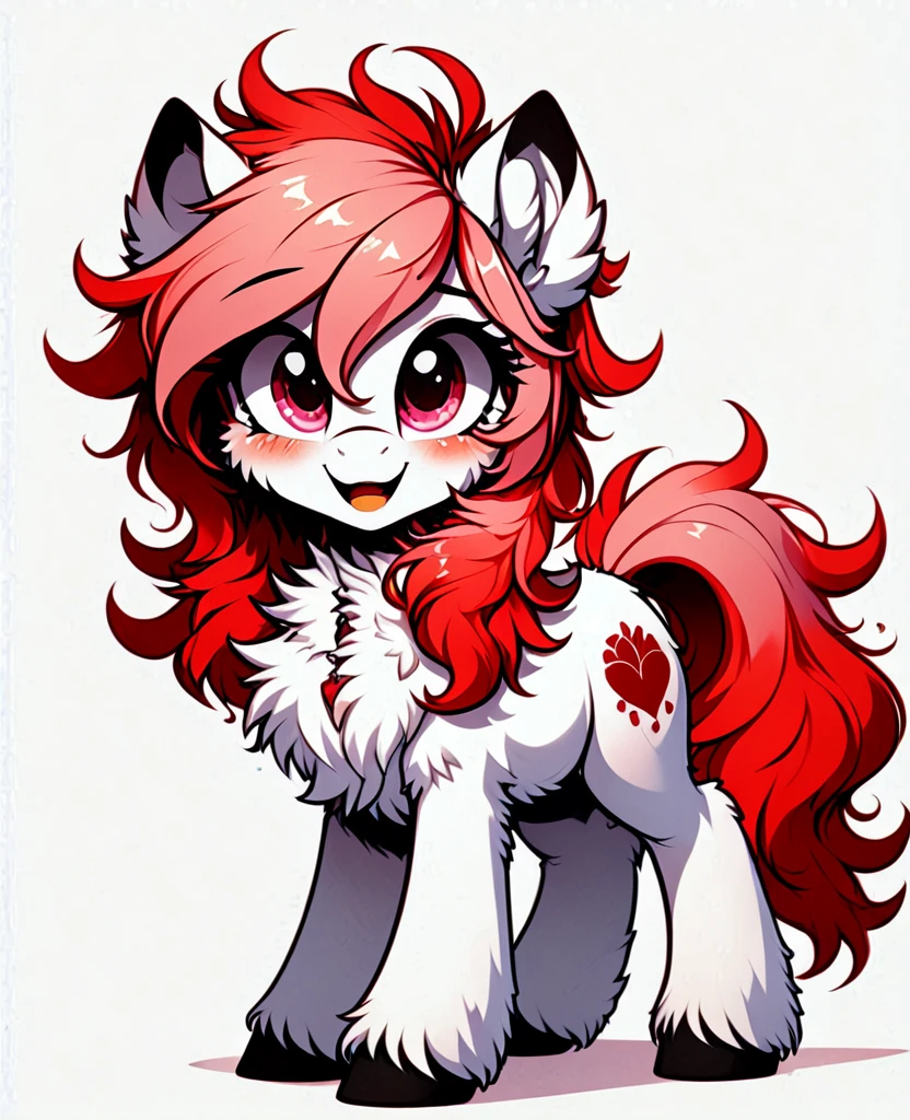Mlp oc red and pink and black