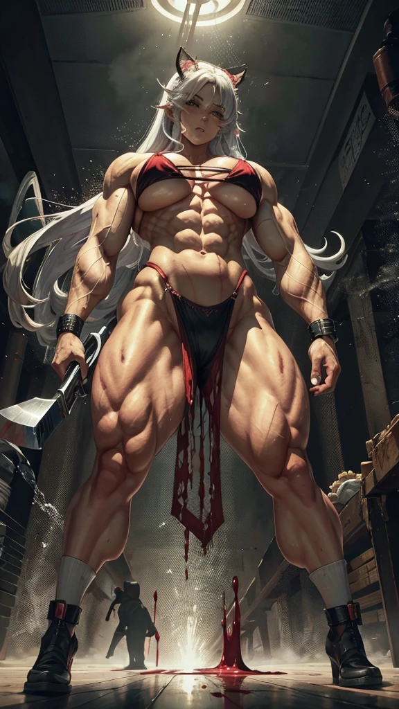anime girl with a knife and blood on her body, gapmoe yandere grimdark, yandere, gapmoe yandere, bloody + conceptual art, shalltear bloodfallen, spraying blood, yandere. high, yandere intricate, portrait gapmoe yandere grimdark, demon slayer rui fanart, bloody, [[blood]], see Kamagurka, muscular, extremely , extremamente muscular, extremely large physique, pernas extremamente musculars , mais muscular, extremamente muscular, extremely large physique, pernas extremamente musculars, braços extremamente muscular, extremamente muscular, com blood, blood na roupa, mais muscular, extremamente muscular, extremely large physique, pernas extremamente musculars, full body showing, muito muscular, blood na roupa e no rosto, blood, eu quero blood, beautiful face, female face, extremely beautiful face, beautiful face, mais muscular, extremamente muscular, extremely large, pernas extremamente musculars, braços extremamente muscular, extremely large physique,