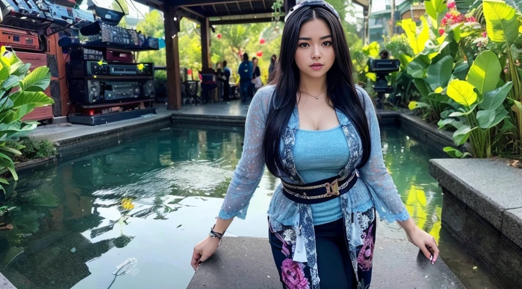 (((RAW image quality:1.4)))、8K resolution、(masterpiece:1.3),(best qualtiy:1.2),8K,absurdist,8K Wall Pupper Unit, (ighly detailed:1.3), highest grade, realist, blured background, Blurry close-ups, (1girl in:1.2),she wears a tight white dress, It's your youth々Emphasizes the curves of the body, Have a sexy look, (earbuds:1.1),(Neon light:1.1),Mechanical headwear, (mechanical wing:1.1),frown,(Dynamic Pose:1.1),(Floating hair:1.2),(disc jockey:1.2),(Psikoderic:1.2),Dynamic Pose,(electric wires:1.1), (beams of light:1.2),I open my eyes, septum, Smiling,(Music:1.2), cable wires, God Lightning,(Inside:1.2),From Side,(musical instrument:0.7),Desperate, Warm, Energetic, terrific, electrifying, stimulant,Dynamic ,Thrilling ,Explosive, Awaken, (cluster:1.2),llight rays, Neon light, electric fan, (electricity:1.2), (electronic music:1.1),(Sound Mixing:1.3),