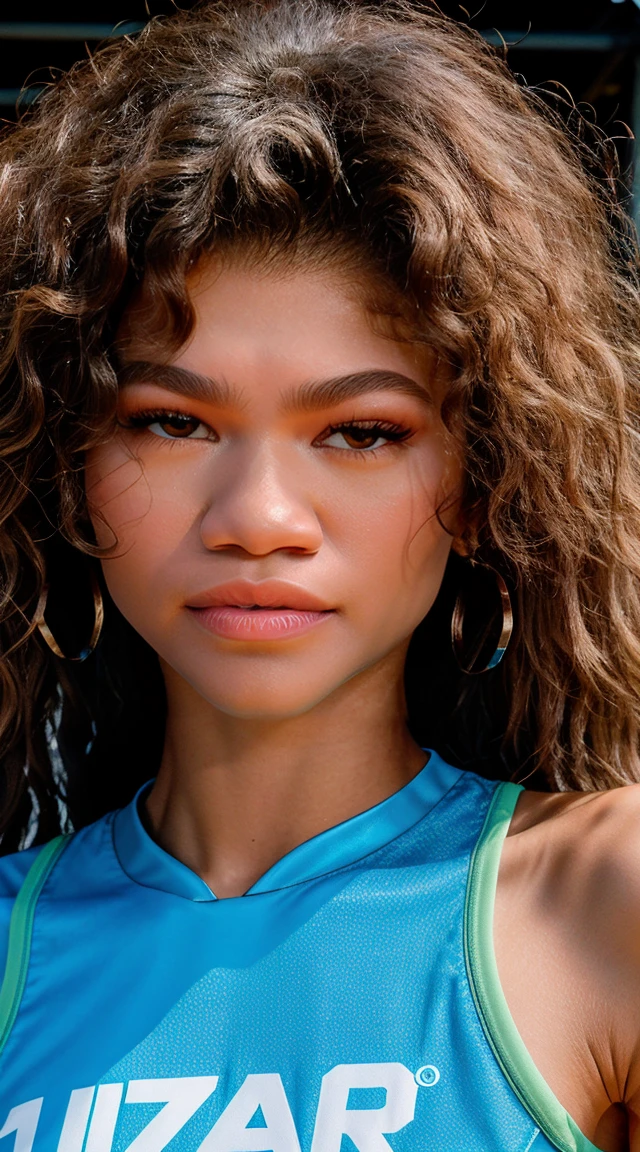 zendaya, beautiful mature American college girl, in pink basketball jersey, inside the basketball court, curly straight hair, brown hair, (shiny and shot hair), ((slim, petite)), photorealistic, photo, masterpiece, realistic, realism, photorealism, high contrast, photorealistic digital art trending on Artstation 8k HD high definition detailed realistic, detailed, skin texture, hyper detailed, realistic skin texture, armature, best quality, ultra high res, (photorealistic:1.4),, high resolution, detailed, raw photo, sharp re, by lee jeffries nikon d850 film stock photograph 4 kodak portra 400 camera f1.6 lens rich colors hyper realistic lifelike texture dramatic lighting unrealengine trending on artstation cinestill 800,