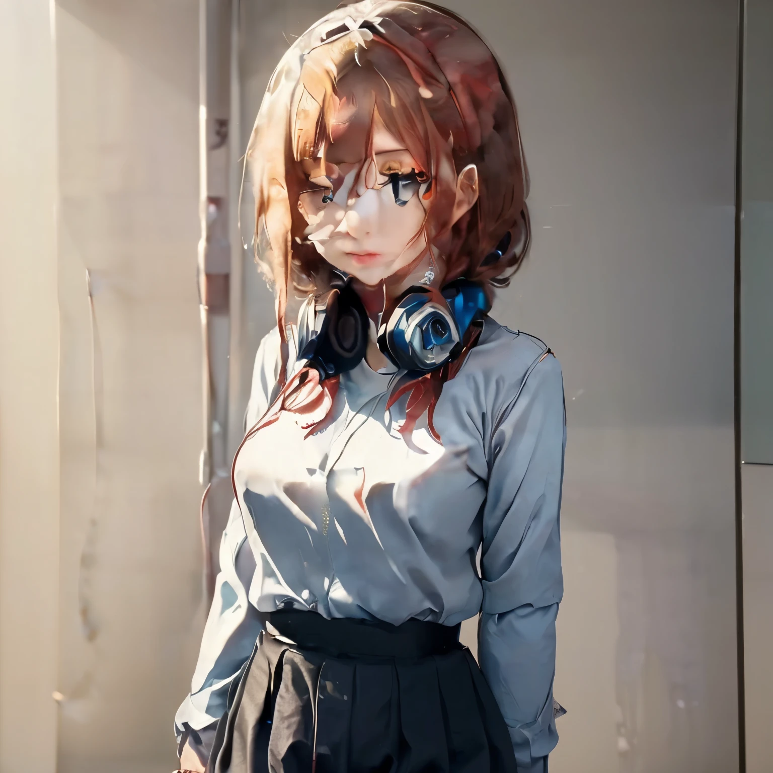(((masterpiece))), (((best quality))), ((ultra-detailed)), (highly detailed CG illustration), ((an extremely delicate and beautiful)),(cute delicate face),cinematic light,((1mechanical girl)),solo,full body,(machine made joints:1.4),((machanical limbs)),(blood vessels connected to tubes),((mechanical vertebra attaching to back)),((mechanical cervial attaching to neck)),((sitting)),expressionless,(wires and cables attaching to head and body:1.5),(character focus),science fiction