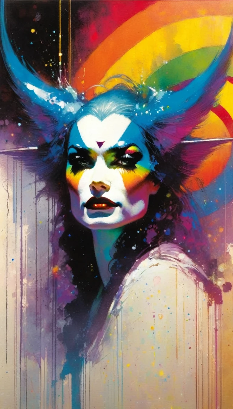 pride (art inspired by Bill Sienkiewicz ). oil painting)
