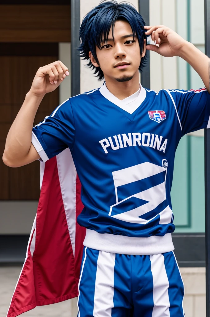 Kota Izumi from Boku no Hero Academia With the clothing of a Puerto Rican reggaeton artist