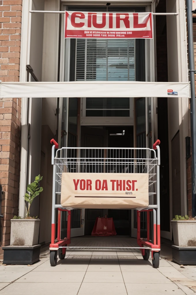 Shopping cart banner