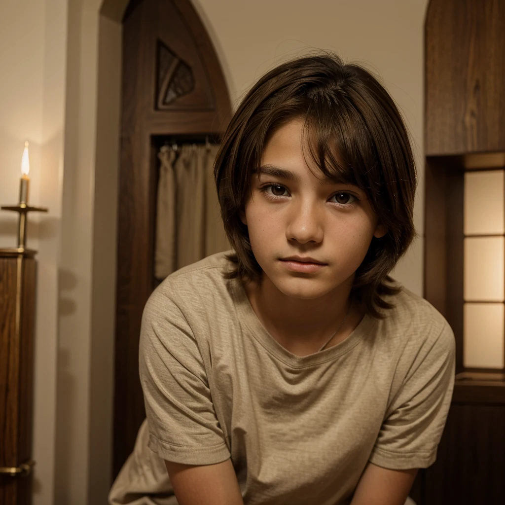 Image of a boy, Height of 1.80 cm, Brown eyes, Brown hair,beautiful, thin and religious