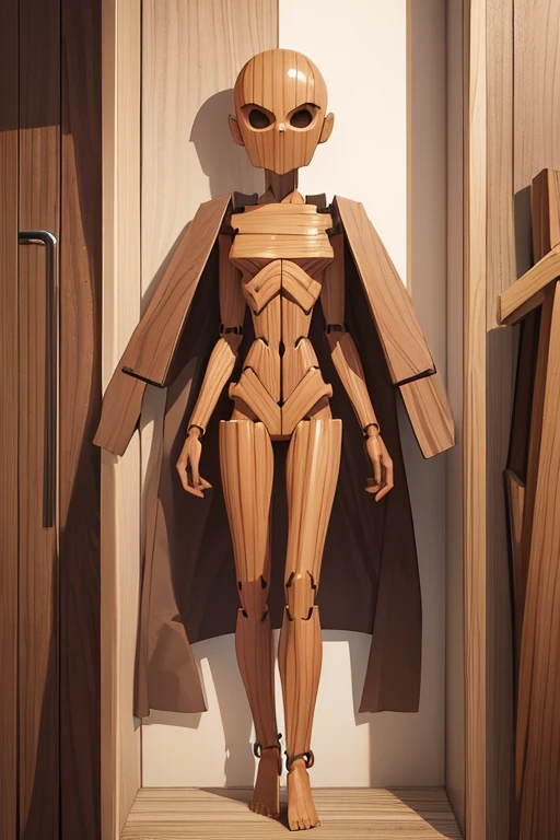 Wooden Humanoid,No clothes,Wood grain body