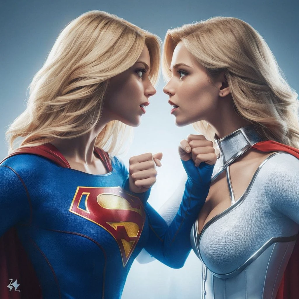 Supergirl versus Power Girl 