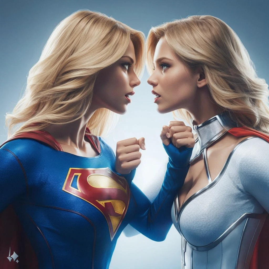 Supergirl versus Power Girl 