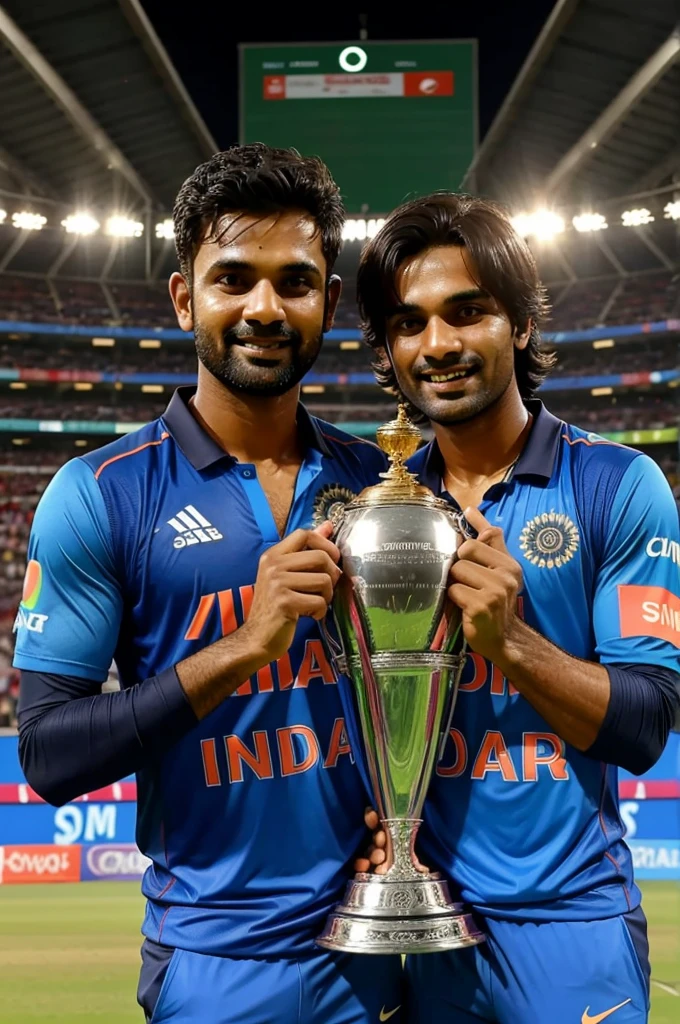 India won icc mens T20 World Cup trophy