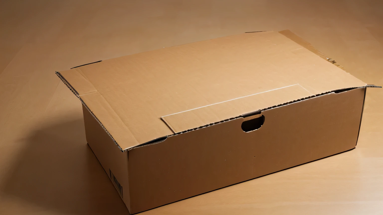 a cardboard box