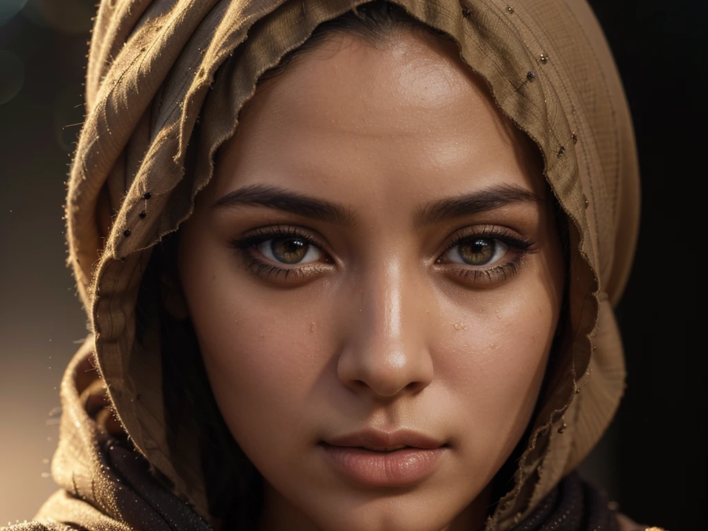a muslim girl, beautiful detailed eyes, beautiful detailed lips, extremely detailed eyes and face, long eyelashes, hijab, islamic, modest, thoughtful expression, serene, peaceful, (best quality,4k,8k,highres,masterpiece:1.2),ultra-detailed,(realistic,photorealistic,photo-realistic:1.37),HDR,UHD,studio lighting,ultra-fine painting,sharp focus,physically-based rendering,extreme detail description,professional,vivid colors,portrait,warm color tones,soft lighting