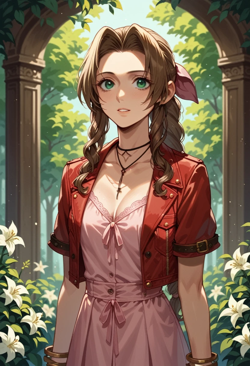 Aerith in Monk&#39;s Clothes、Ahegao、Peeing with panties on、Sitting in a chair、Bow-legged、Herahela、Looks happy、Roll one&#39;s eyes、snot、Drooling、Crying