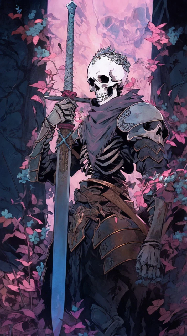 Sword and skeleton