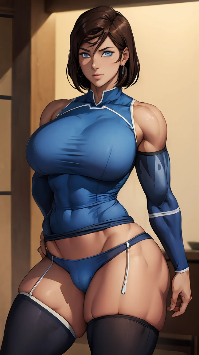 Sexy muscle woman korra growth huge bulge