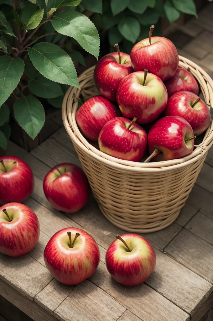 red apples