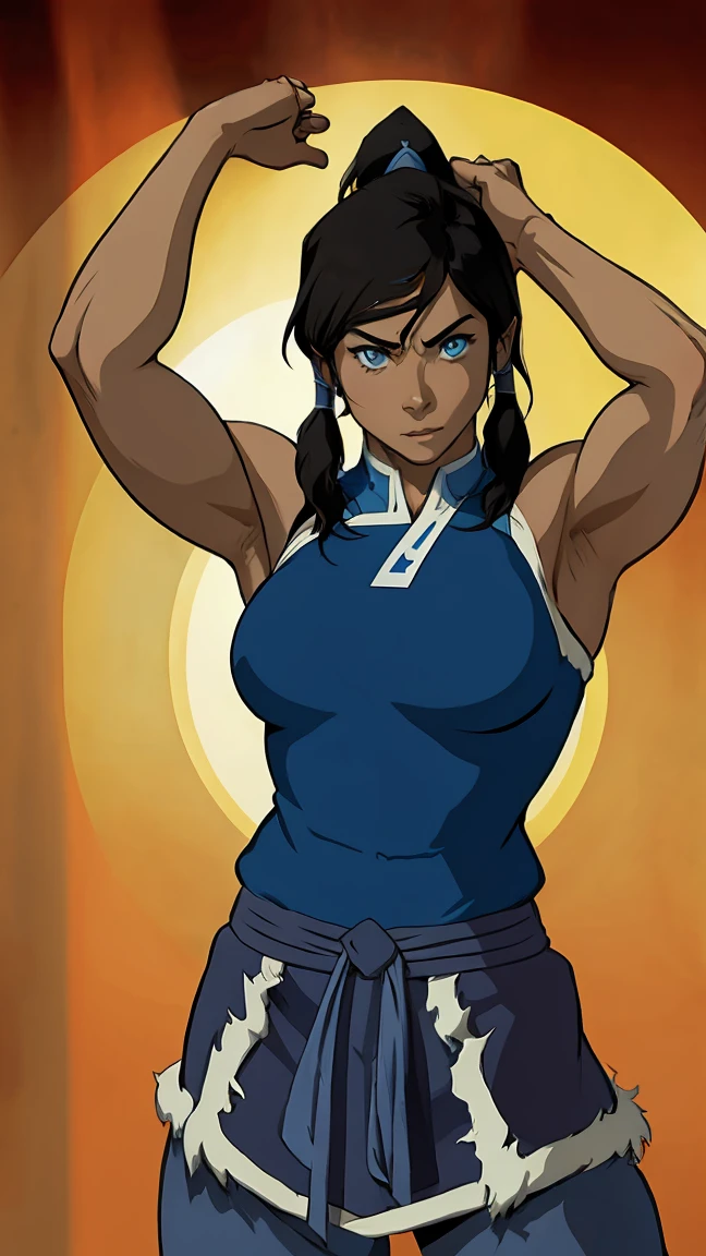 Muscle woman korra  last air bender