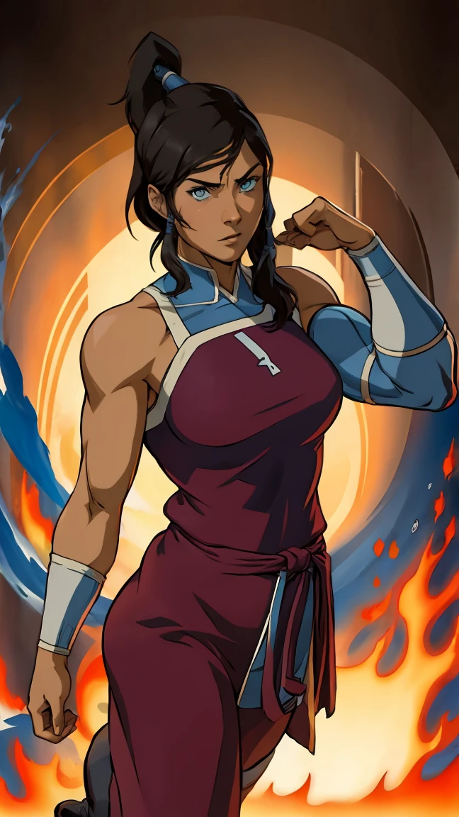 Muscle woman korra  last air bender