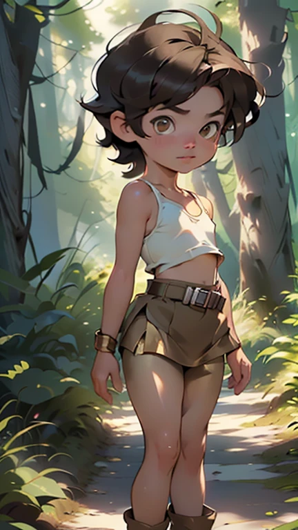 1,(1 boy:1.5),13 year old:1.5,,femboy,Libido boy,Female physiognomy, whole body,
little boy,(((little boy,boy in a skirt,child, only,,1 boy,male))),
(very tousled medium length dark brown tousled hair:1.5)),(((golden brown eyes:1.3))),difficult глаза,beautiful detailed глаза,symmetrical eyes,big глаза:1.5,baby breast,((child body,a little chubby,good anatomy,Exact body proportions,detailed shota body for young мальчик:1.3,))),
serious and thoughtful person,(NFV),Cute,
White girly spaghetti strap top and short straight miniskirt:1.3)),((mini skirt:1.5)),((revealing clothes:1.5,show skin:1.5)),((belt)), boots,
(dynamic pose:1.0),embarrassed,(centered,Scale to fit,Rule of thirds),
((Cute ville in the forest in the background)),landscape:1.25,((difficult landscape)),((forest background)),
(Glossy forest ornaments),A high resolution,sharp focus,(ultra detailed,extremely detailed),(photorealistic work:1.37),(extremely detailed CG unity 8k wallpaper),(((bright colors,bright theme))),(difficult),(masterpiece),(Best quality),art photography,(photo taken by sldr),(difficult background),perfect rende red face,perfect facial details,realistic face,Photo Realistic,((difficult detail)),(((Realism))),
